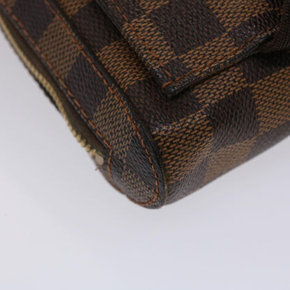 LOUIS VUITTON Damier Ebene Geronimos Shoulder Bag N51994 LV Auth 46569