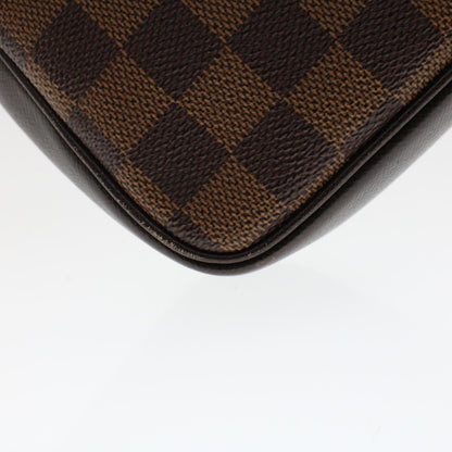 LOUIS VUITTON Damier Ebene Trousse Makeup Pouch N51982 LV Auth 46646