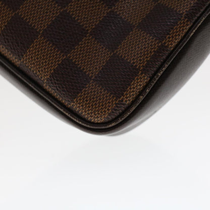 LOUIS VUITTON Damier Ebene Trousse Makeup Pouch N51982 LV Auth 46646