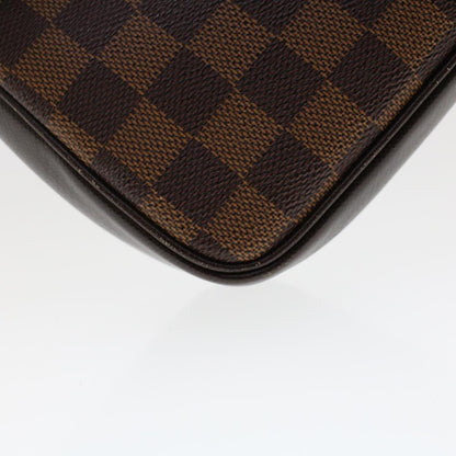 LOUIS VUITTON Damier Ebene Trousse Makeup Pouch N51982 LV Auth 46646