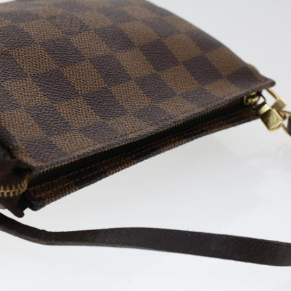 LOUIS VUITTON Damier Ebene Trousse Makeup Pouch N51982 LV Auth 46646