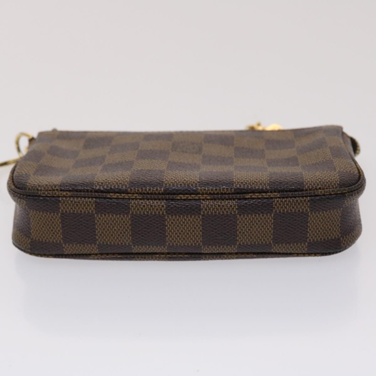 LOUIS VUITTON Damier Ebene Mini Pochette Accessoires Pouch N58009 LV Auth 46648