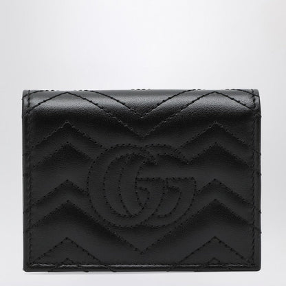 Gucci Gg Marmont Black Quilted Leather Small Wallet Women