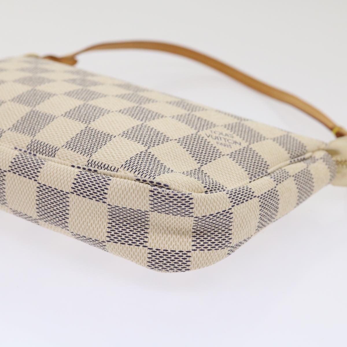 LOUIS VUITTON Damier Azur Pochette Accessoires Pouch N51986 LV Auth 46654