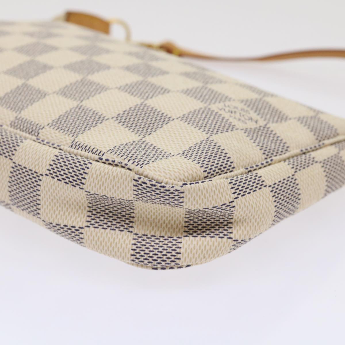 LOUIS VUITTON Damier Azur Pochette Accessoires Pouch N51986 LV Auth 46654