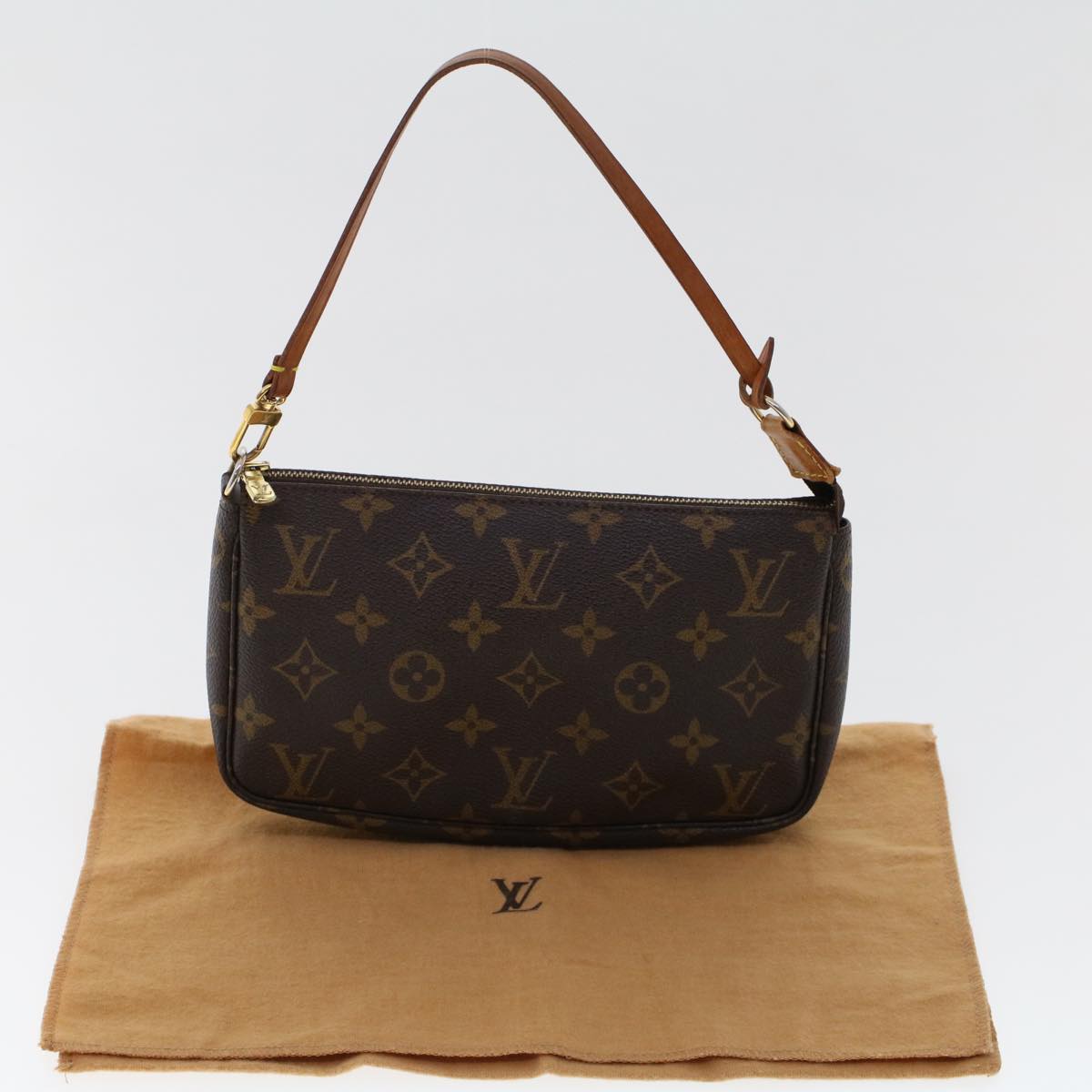 LOUIS VUITTON Monogram Pochette Accessoires Pouch M51980 LV Auth 46706