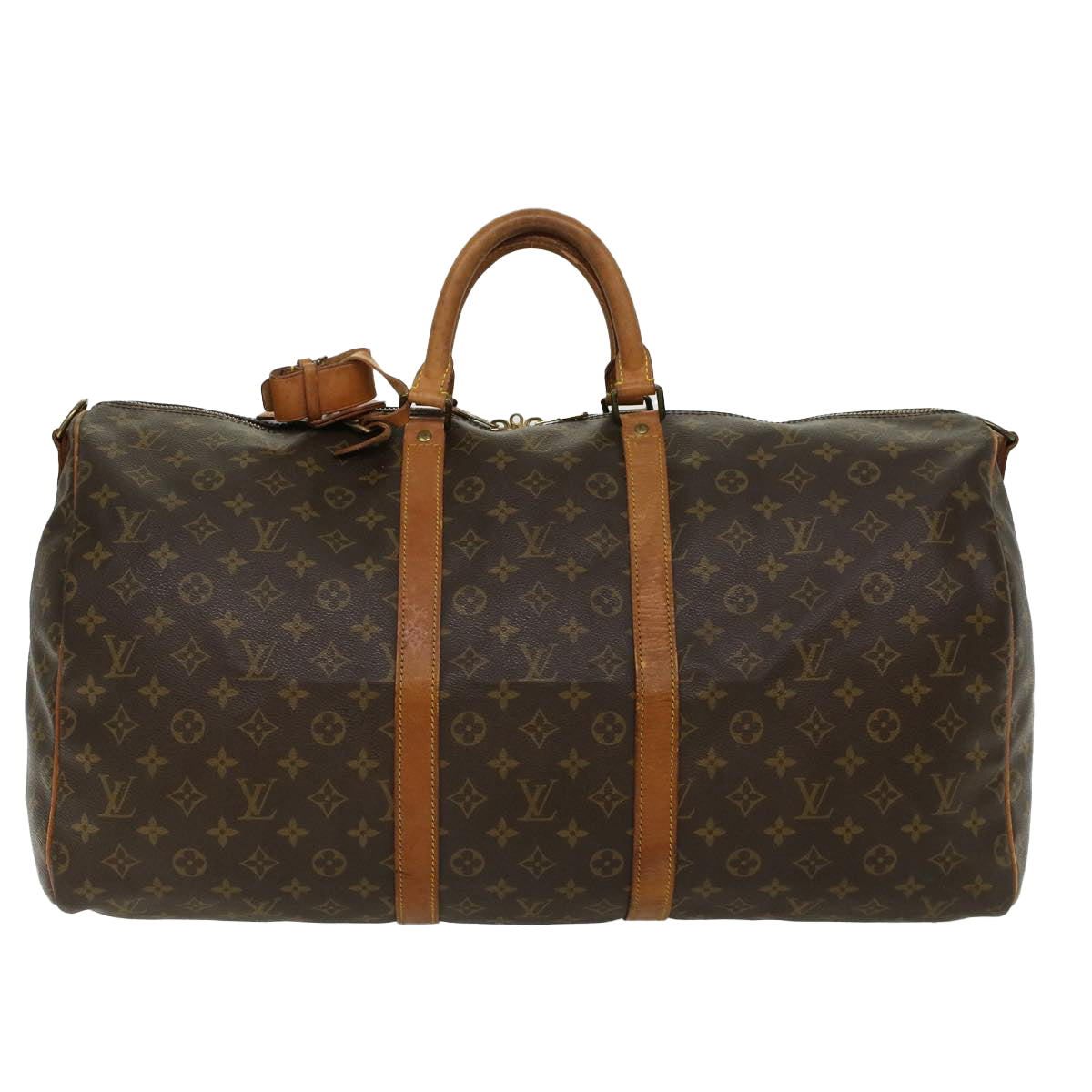 LOUIS VUITTON Monogram Keepall Bandouliere 55 Boston Bag M41414 LV Auth 46744