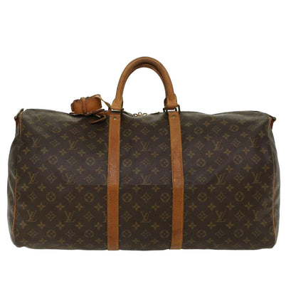 LOUIS VUITTON Monogram Keepall Bandouliere 55 Boston Bag M41414 LV Auth 46744