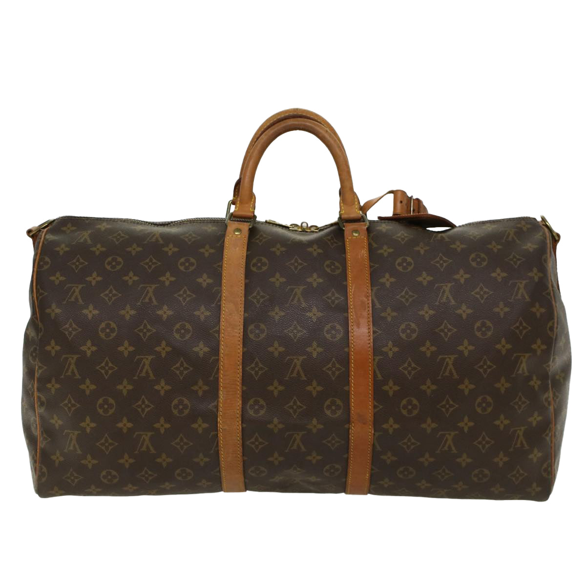 LOUIS VUITTON Monogram Keepall Bandouliere 55 Boston Bag M41414 LV Auth 46744