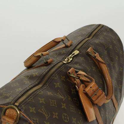 LOUIS VUITTON Monogram Keepall Bandouliere 55 Boston Bag M41414 LV Auth 46744