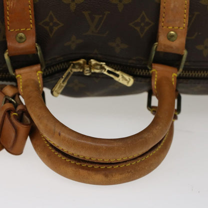 LOUIS VUITTON Monogram Keepall Bandouliere 55 Boston Bag M41414 LV Auth 46744