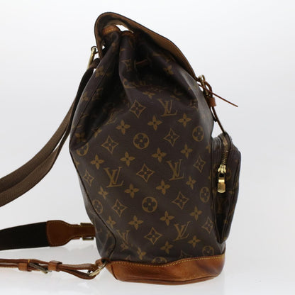 LOUIS VUITTON Monogram Montsouris GM Backpack M51135 LV Auth 46821