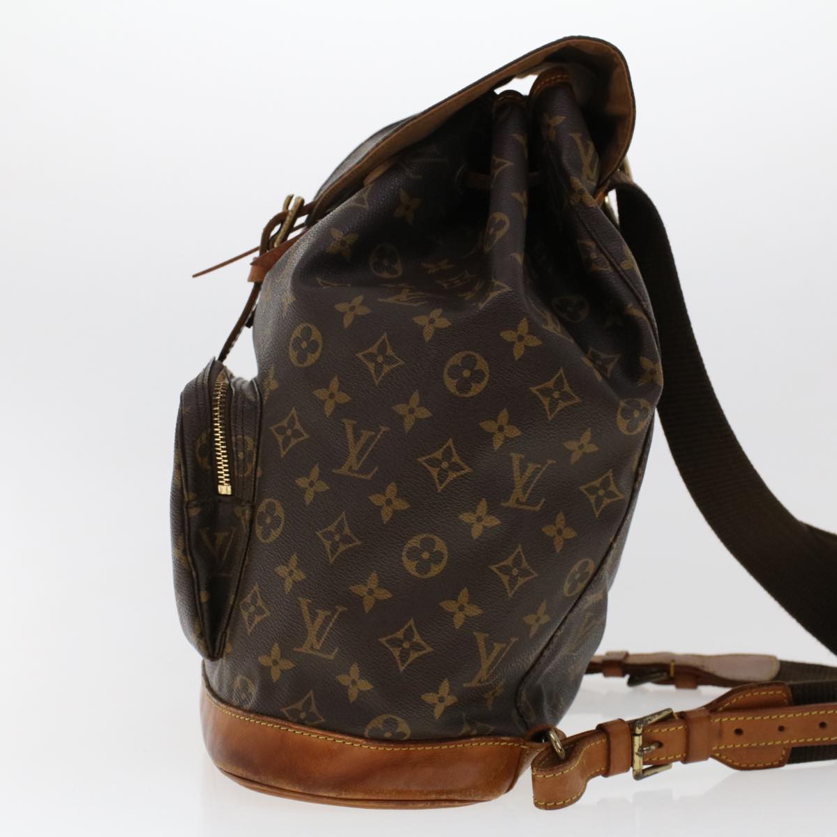 LOUIS VUITTON Monogram Montsouris GM Backpack M51135 LV Auth 46821