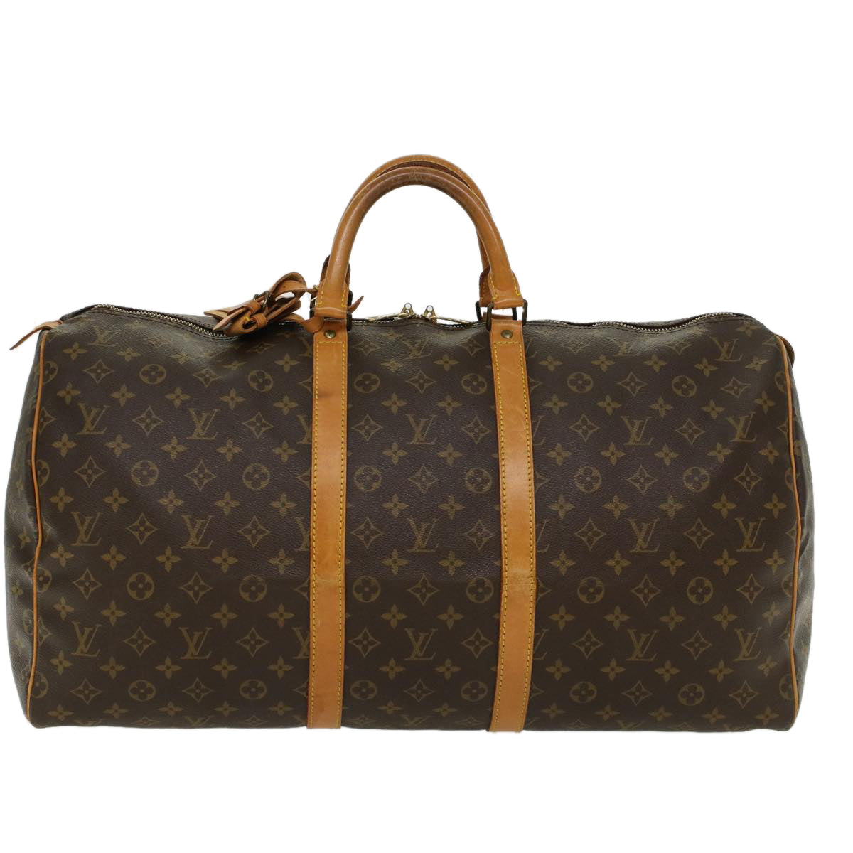 LOUIS VUITTON Monogram Keepall 55 Boston Bag M41424 LV Auth 46822