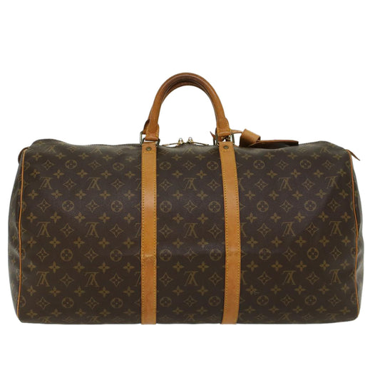 LOUIS VUITTON Monogram Keepall 55 Boston Bag M41424 LV Auth 46822