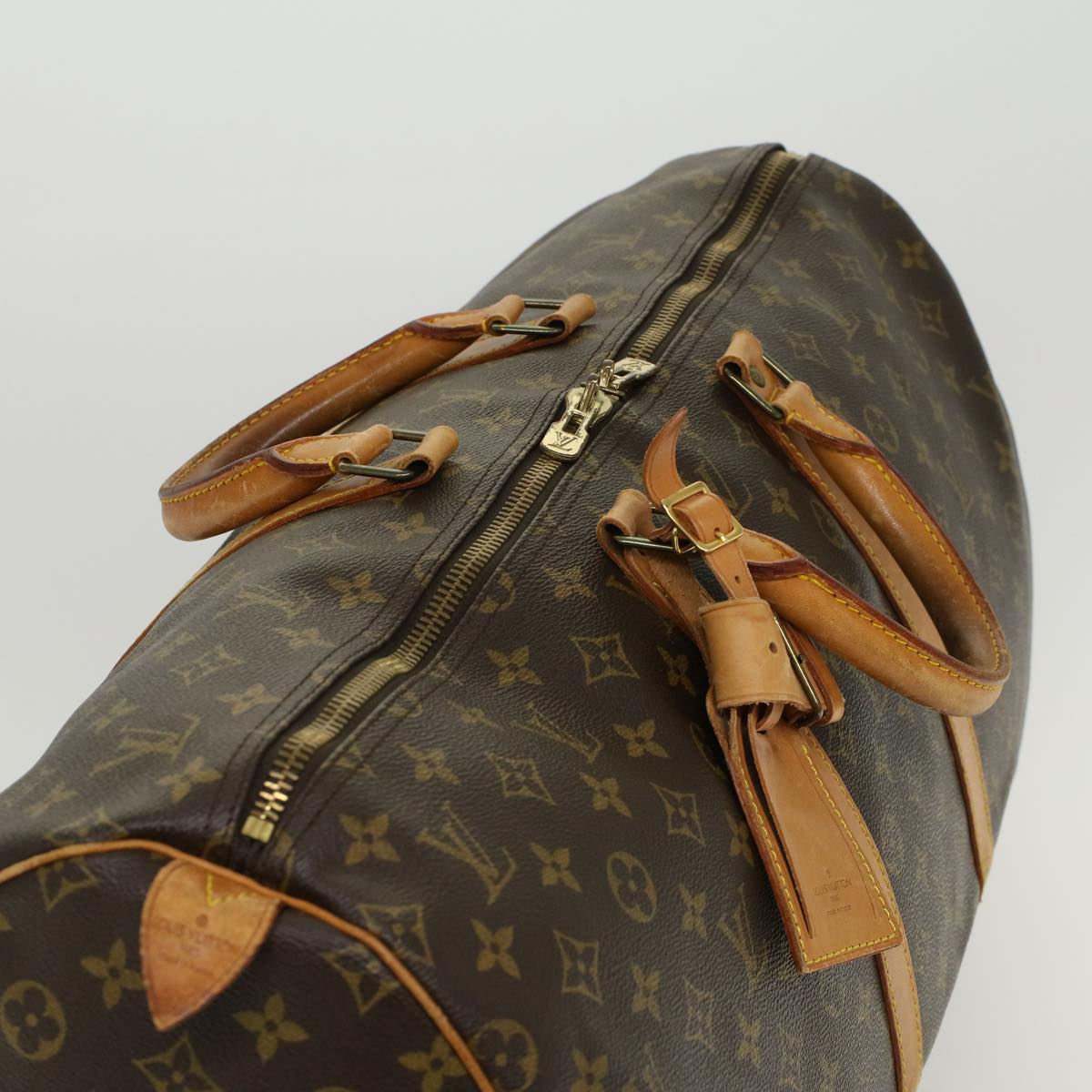 LOUIS VUITTON Monogram Keepall 55 Boston Bag M41424 LV Auth 46822