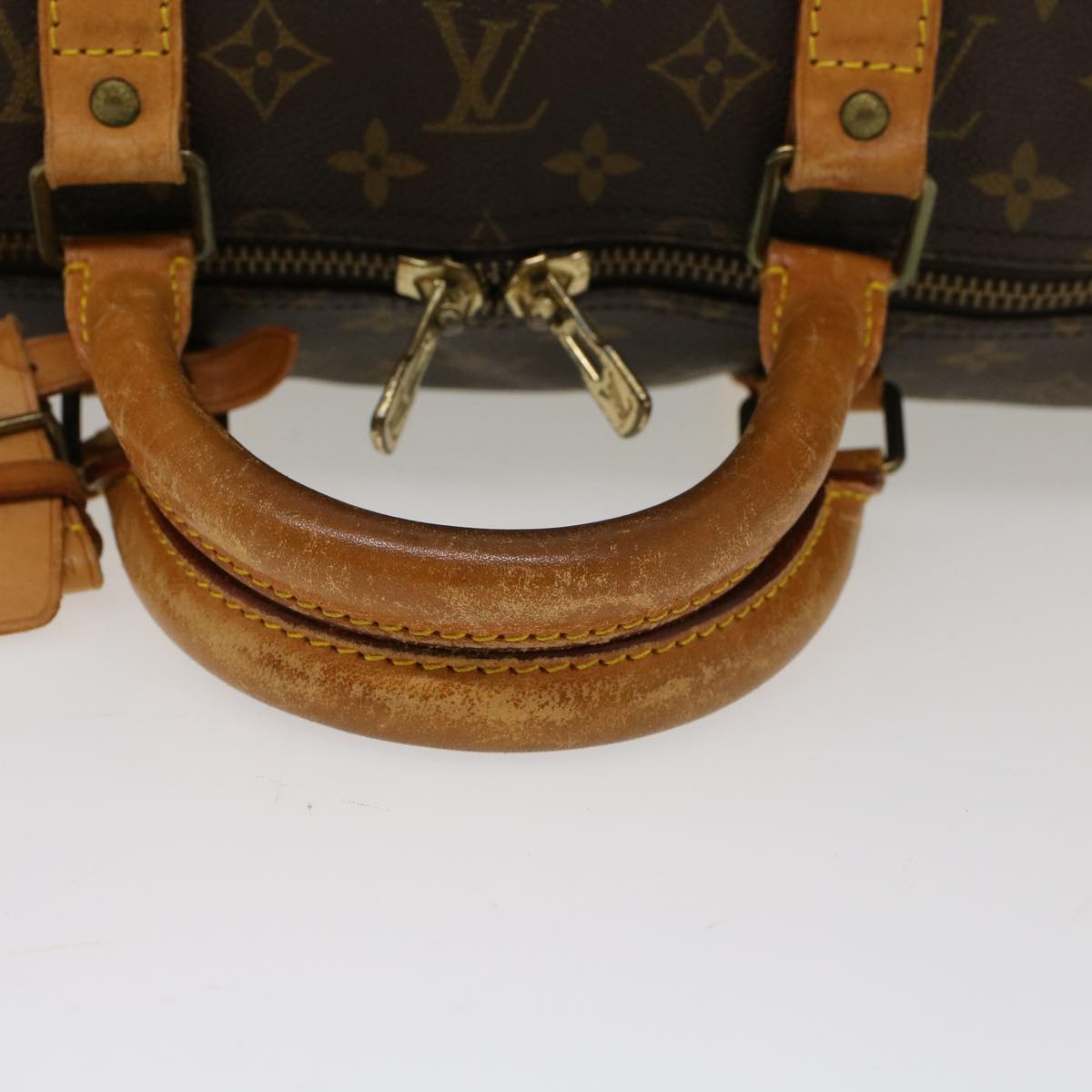 LOUIS VUITTON Monogram Keepall 55 Boston Bag M41424 LV Auth 46822