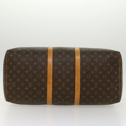 LOUIS VUITTON Monogram Keepall 55 Boston Bag M41424 LV Auth 46822