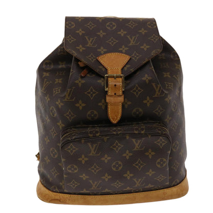 LOUIS VUITTON Monogram Montsouris GM Backpack M51135 LV Auth 46834