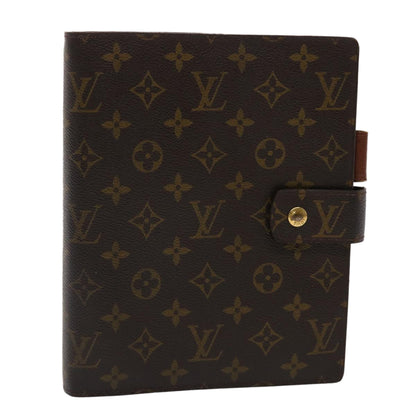 LOUIS VUITTON Monogram Agenda GM Day Planner Cover R20006 LV Auth 46844