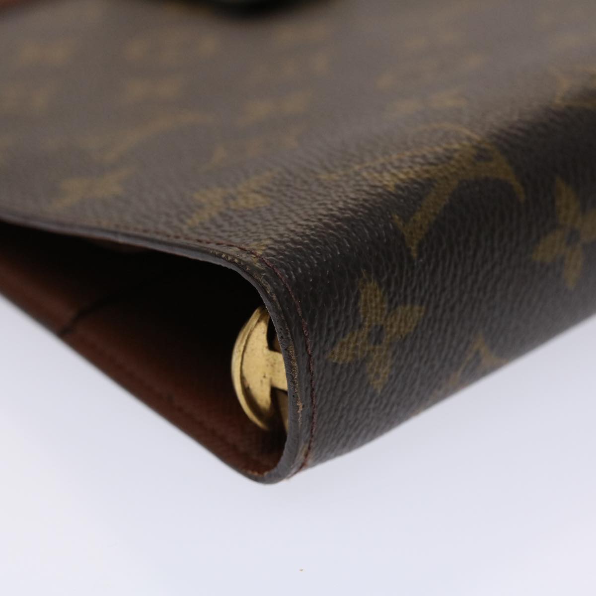 LOUIS VUITTON Monogram Agenda GM Day Planner Cover R20006 LV Auth 46844