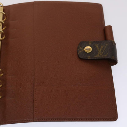 LOUIS VUITTON Monogram Agenda GM Day Planner Cover R20006 LV Auth 46844