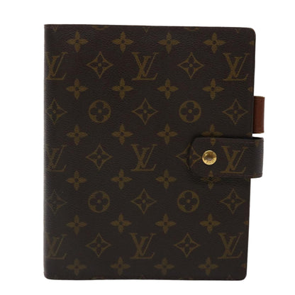 LOUIS VUITTON Monogram Agenda GM Day Planner Cover R20006 LV Auth 46844