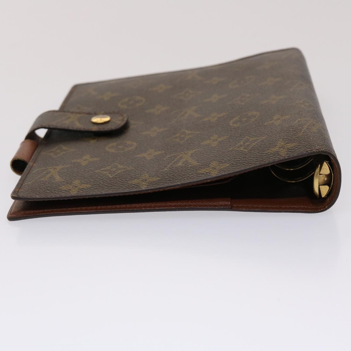 LOUIS VUITTON Monogram Agenda GM Day Planner Cover R20006 LV Auth 46844