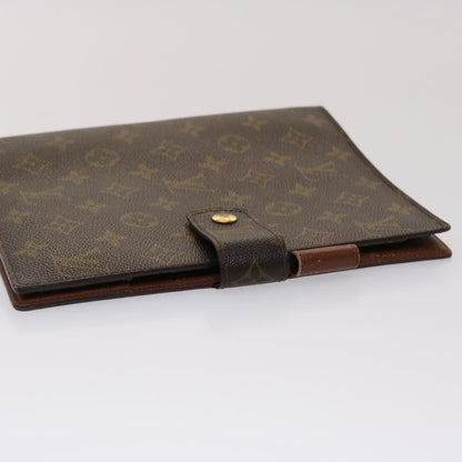 LOUIS VUITTON Monogram Agenda GM Day Planner Cover R20006 LV Auth 46844