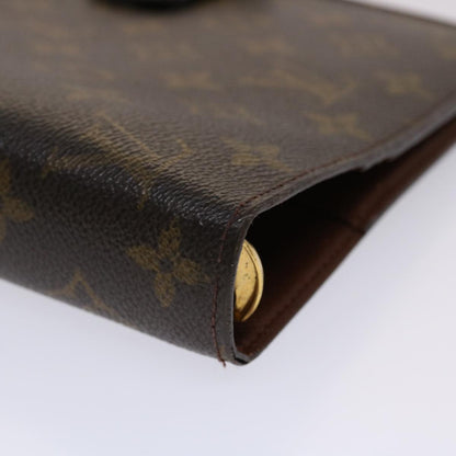 LOUIS VUITTON Monogram Agenda GM Day Planner Cover R20006 LV Auth 46844