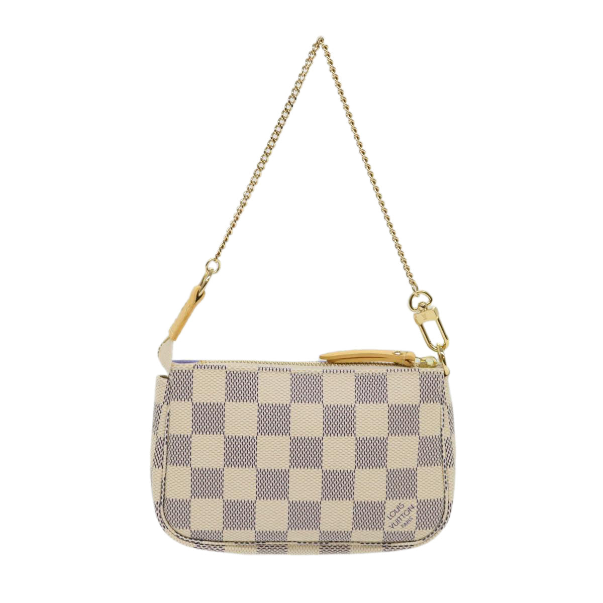 LOUIS VUITTON Damier Azur Mini Pochette Accessoires Pouch N63005 LV Auth 46968A