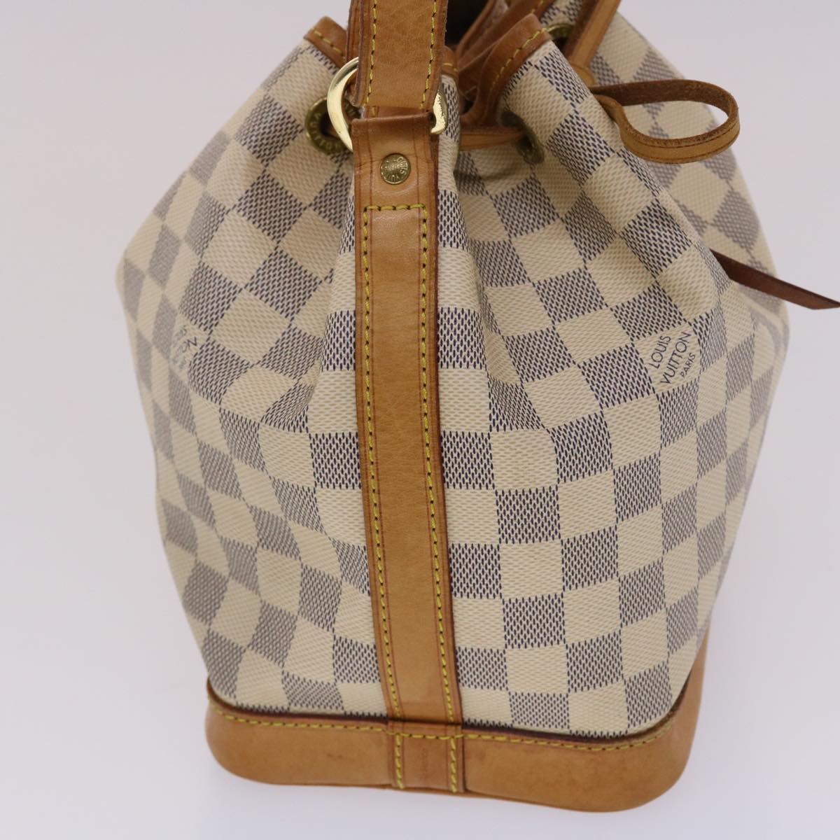 LOUIS VUITTON Damier Azur Noe BB Shoulder Bag N41220 LV Auth 46973