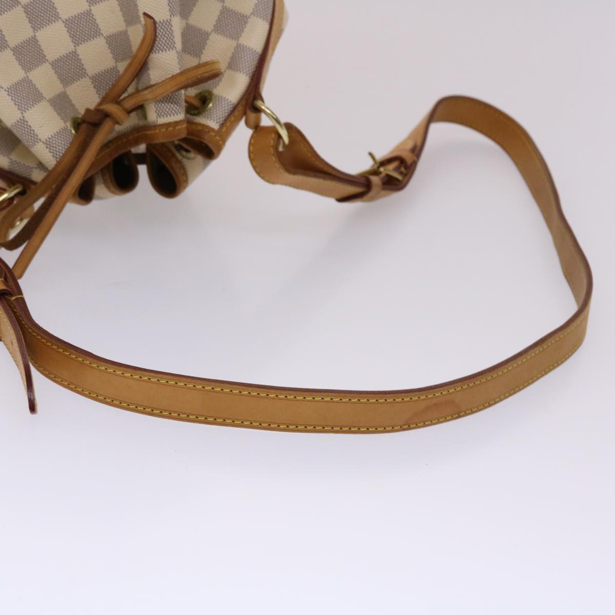 LOUIS VUITTON Damier Azur Noe BB Shoulder Bag N41220 LV Auth 46973