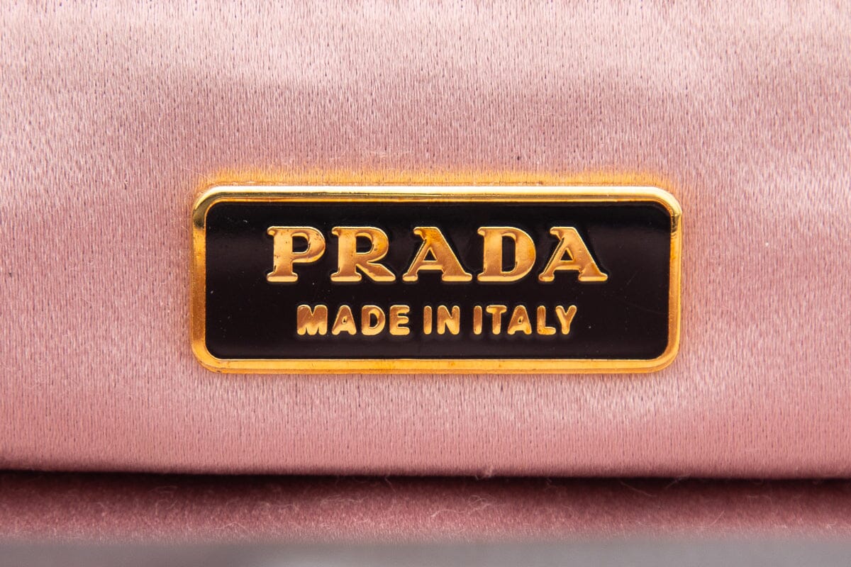 Prada Black Lambskin Clutch