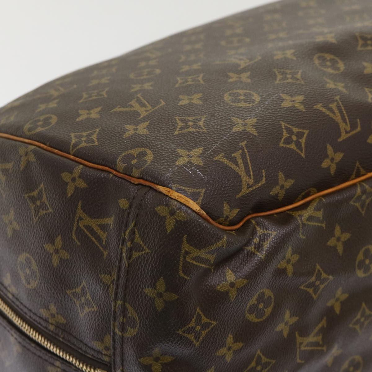 LOUIS VUITTON Monogram Sac Plein Air Long Boston Bag M41440 LV Auth 47121