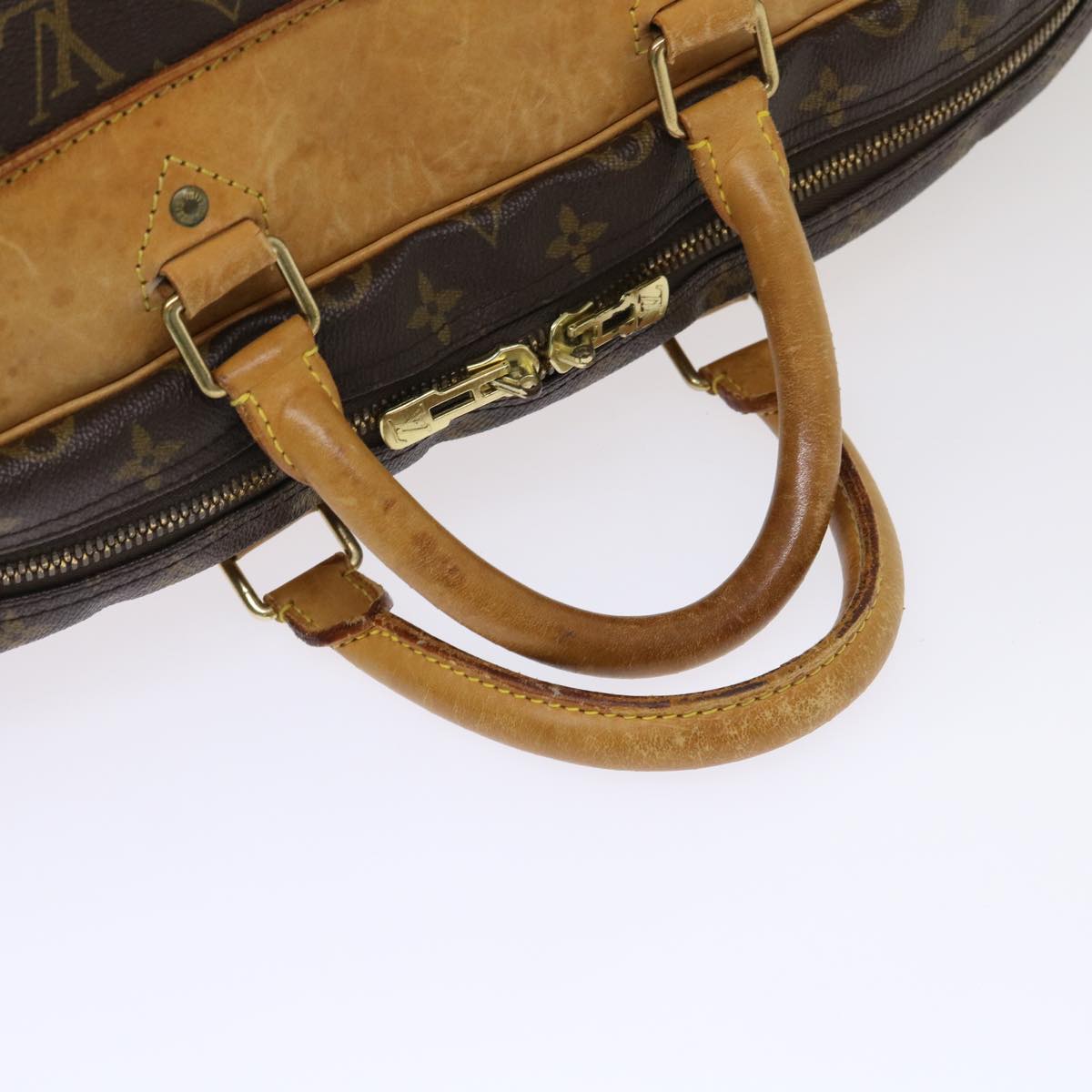 LOUIS VUITTON Monogram Sac Plein Air Long Boston Bag M41440 LV Auth 47121