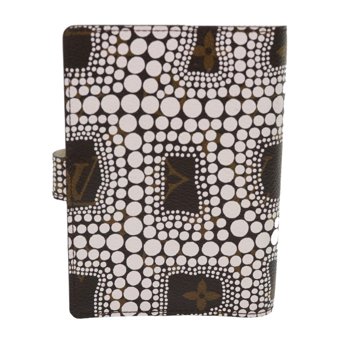 LOUIS VUITTON Yayoi Kusama Agenda PM Day Planner Cover White R21131 Auth 47200A