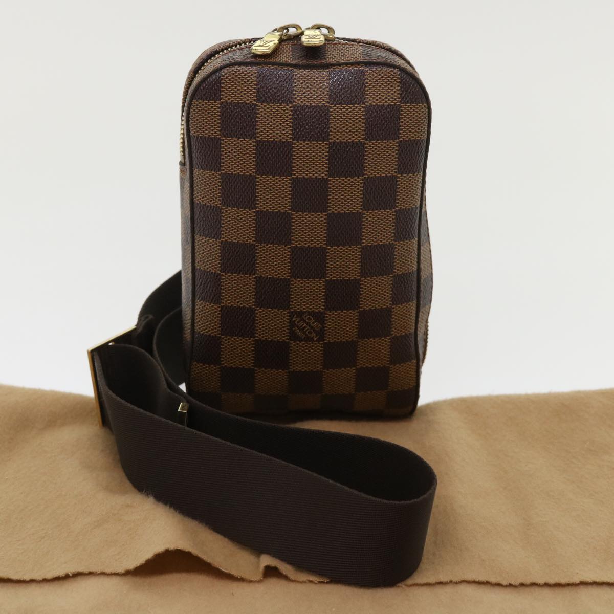 LOUIS VUITTON Damier Ebene Geronimos Shoulder Bag N51994 LV Auth 47208