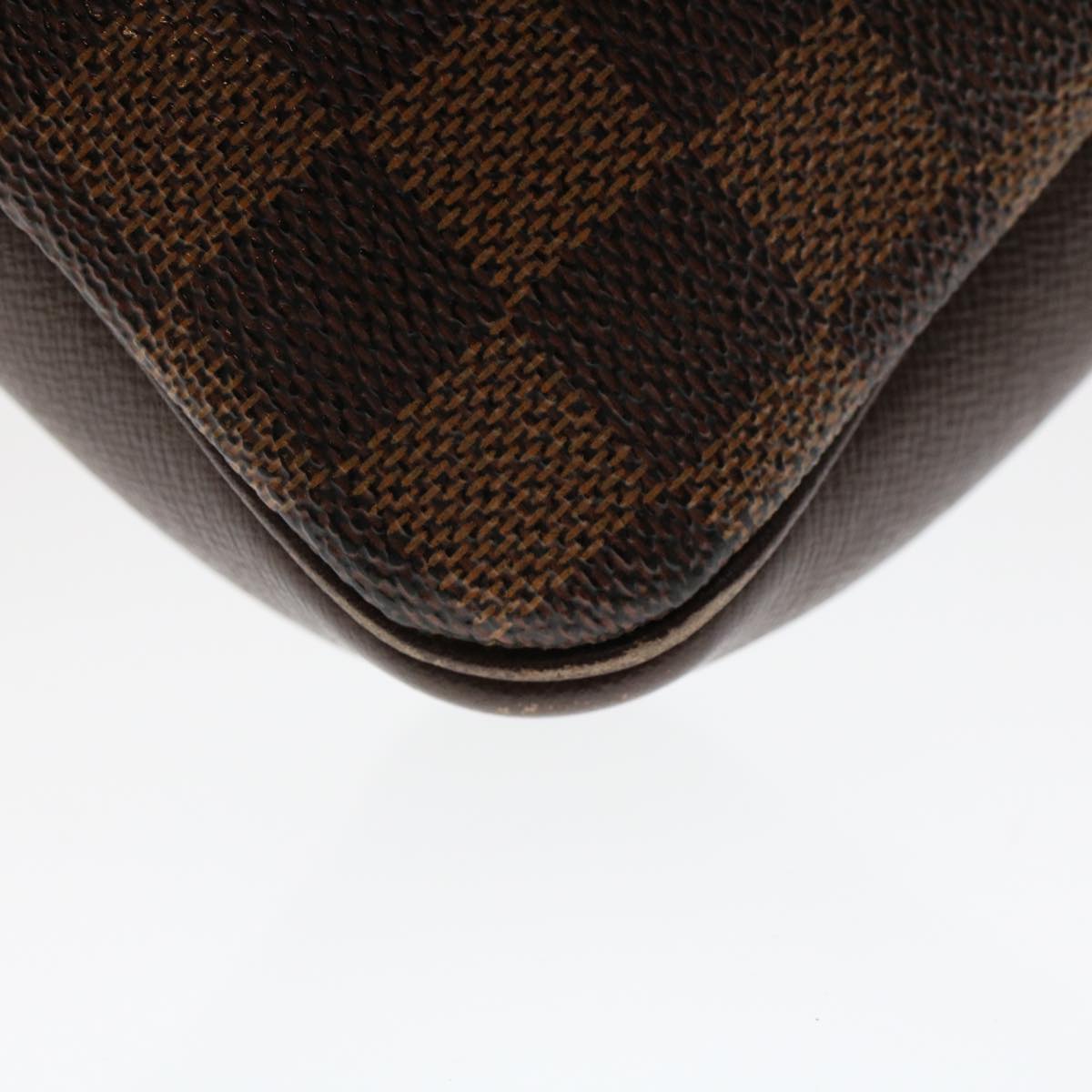 LOUIS VUITTON Damier Ebene Trousse Make Up Pouch N51982 LV Auth 47308