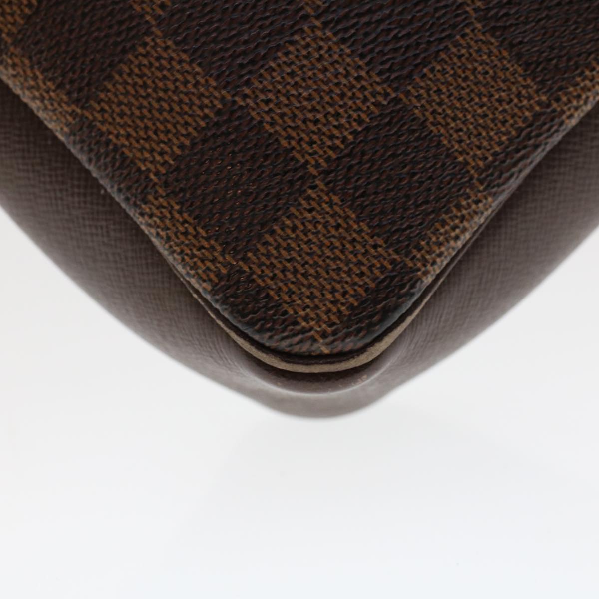 LOUIS VUITTON Damier Ebene Trousse Make Up Pouch N51982 LV Auth 47308