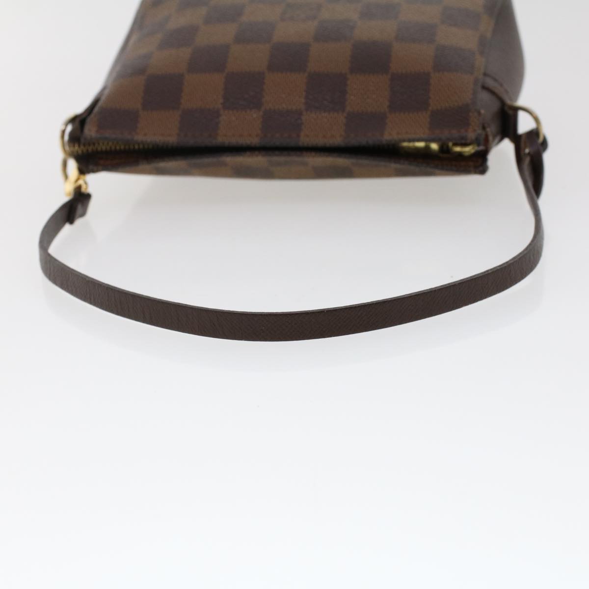 LOUIS VUITTON Damier Ebene Trousse Make Up Pouch N51982 LV Auth 47308