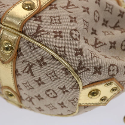 LOUIS VUITTON Monogram Mini Teda GM Hand Bag Brown Gold M92392 LV Auth 47372