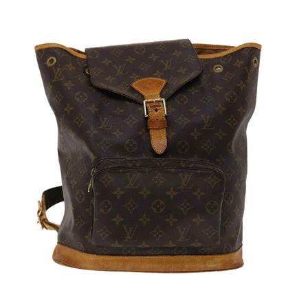 LOUIS VUITTON Monogram Montsouris GM Backpack M51135 LV Auth 47463