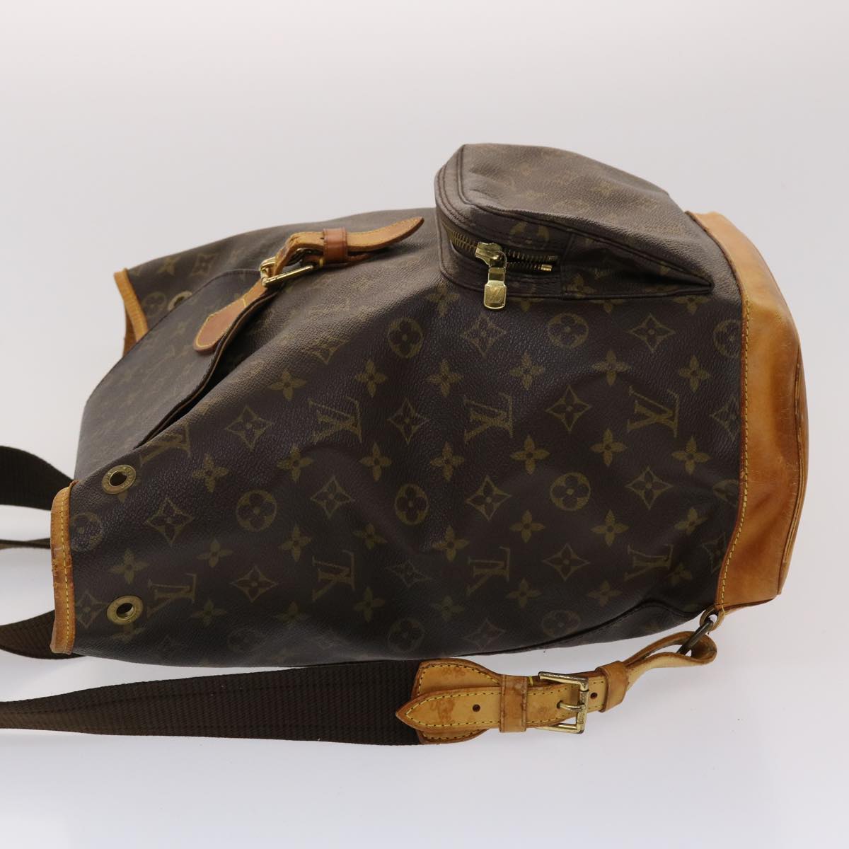 LOUIS VUITTON Monogram Montsouris GM Backpack M51135 LV Auth 47463