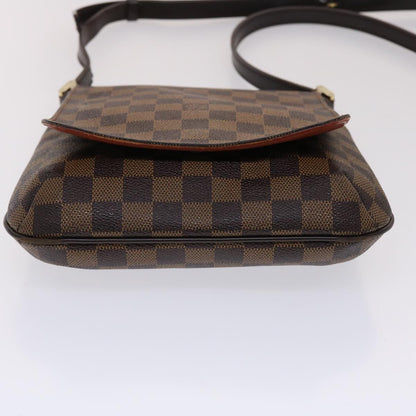 LOUIS VUITTON Damier Ebene Musette Salsa Long Shoulder Bag N51300 LV Auth 47511