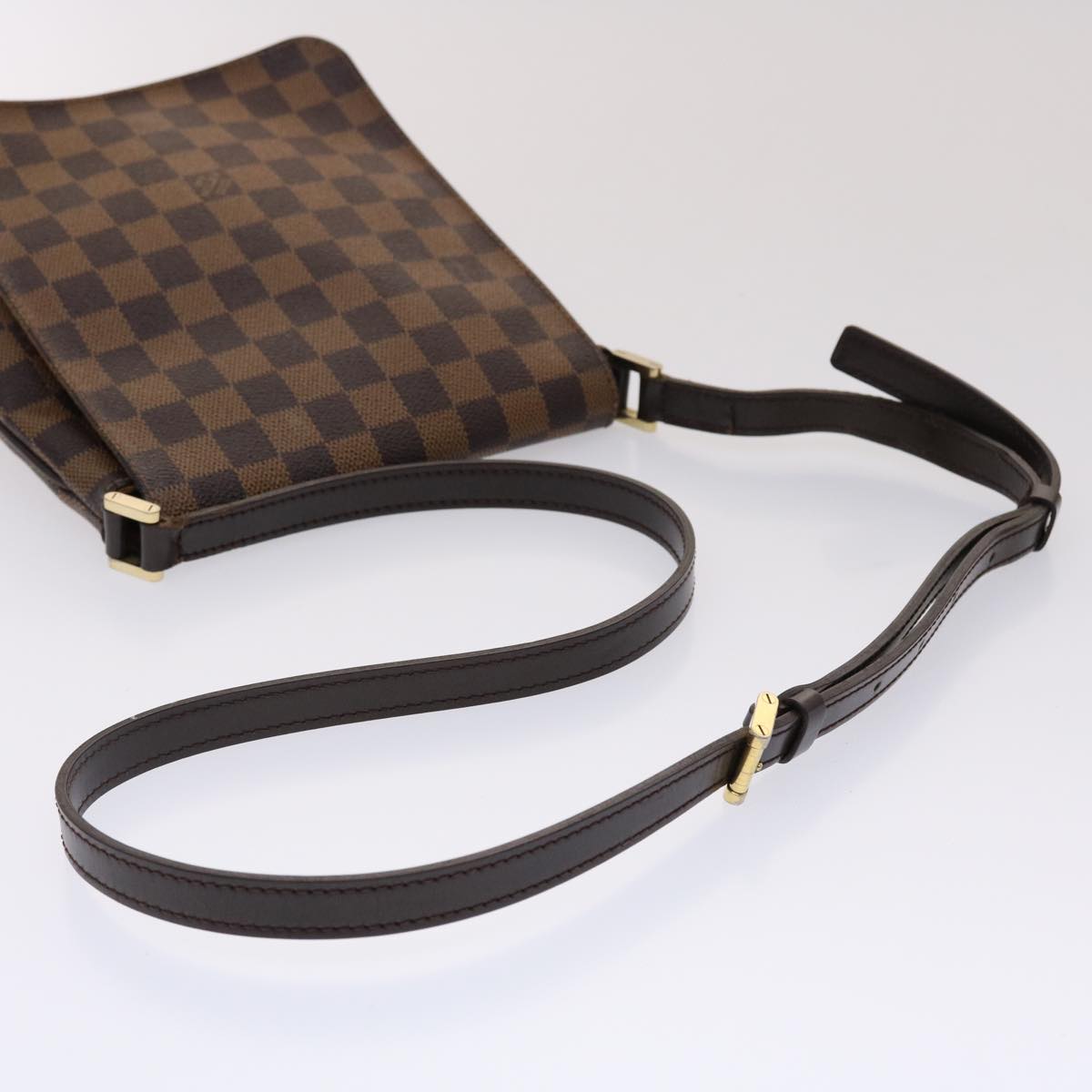 LOUIS VUITTON Damier Ebene Musette Salsa Long Shoulder Bag N51300 LV Auth 47511