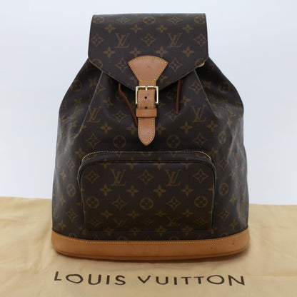 LOUIS VUITTON Monogram Montsouris GM Backpack M51135 LV Auth 47563