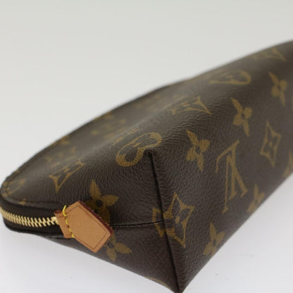 LOUIS VUITTON Monogram Pochette Cosmetic PM Cosmetic Pouch M47515 LV Auth 47599