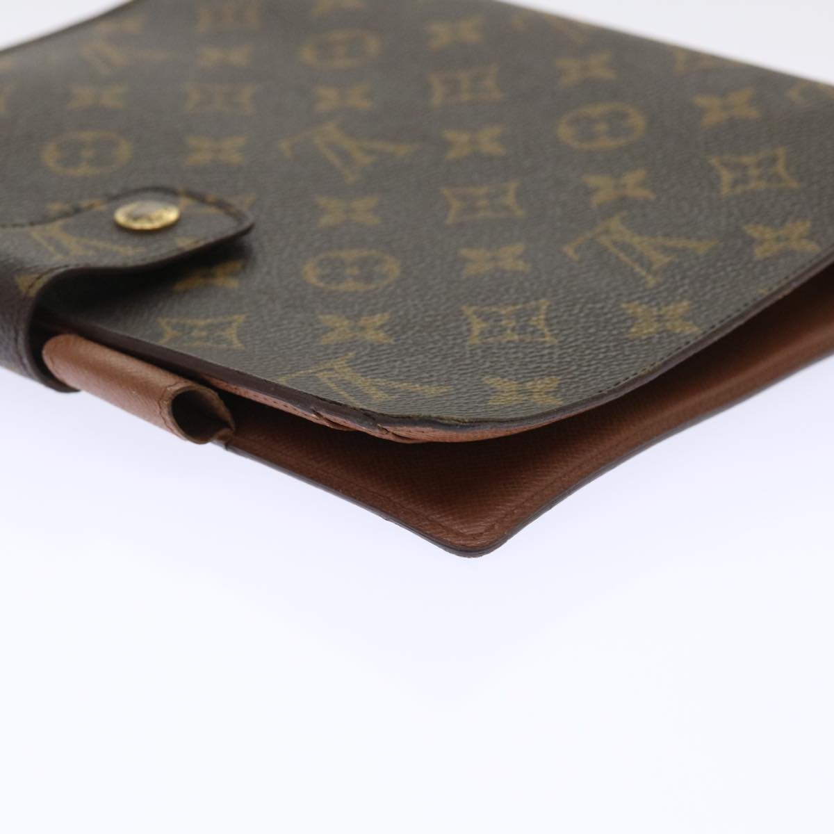 LOUIS VUITTON Monogram Agenda GM Day Planner Cover R20006 LV Auth 47603