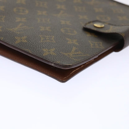 LOUIS VUITTON Monogram Agenda GM Day Planner Cover R20006 LV Auth 47603